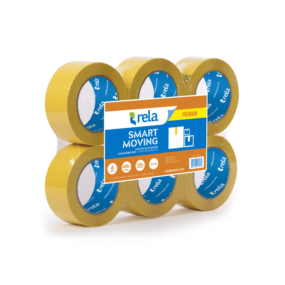 Smart Moving Color Coding Packaging Tape 110 yds (Yellow)
